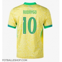 Brasil Rodrygo Goes #10 Replika Hjemmedrakt Copa America 2024 Kortermet