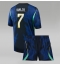 Brasil Vinicius Junior #7 Replika Bortedrakt Barn VM 2026 Kortermet (+ bukser)
