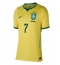 Brasil Vinicius Junior #7 Replika Hjemmedrakt Dame VM 2026 Kortermet Brasil Vinicius Junior #7 Replika Hjemmedrakt Dame VM 2026 Kortermet