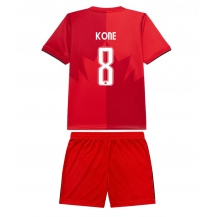 Canada Ismael Kone #8 Replika Hjemmedrakt Barn VM 2026 Kortermet (+ bukser)