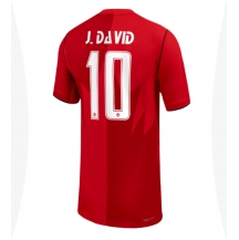 Canada Jonathan David #10 Replika Hjemmedrakt Dame VM 2026 Kortermet