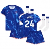 Chelsea Reece James #24 Replika Hjemmedrakt Barn 2024-25 Kortermet (+ bukser)