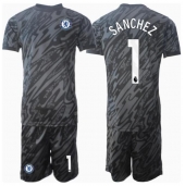 Chelsea Robert Sanchez #1 Keeper Replika Bortedrakt Barn 2024-25 Kortermet (+ bukser)
