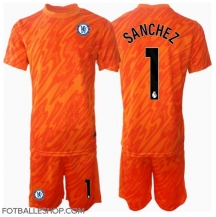 Chelsea Robert Sanchez #1 Keeper Replika Hjemmedrakt Barn 2024-25 Kortermet (+ bukser)
