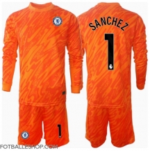 Chelsea Robert Sanchez #1 Keeper Replika Hjemmedrakt Barn 2024-25 Langermet (+ bukser)