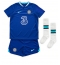Chelsea Thiago Silva #6 Replika Hjemmedrakt Barn 2022-23 Kortermet (+ bukser)