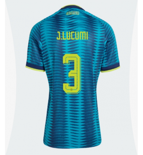 Colombia Jhon Lucumi #3 Replika Bortedrakt Dame VM 2026 Kortermet Colombia Jhon Lucumi #3 Replika Bortedrakt Dame VM 2026 Kortermet