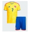 Colombia Luis Diaz #7 Replika Hjemmedrakt Barn VM 2026 Kortermet (+ bukser)