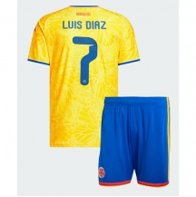 Colombia Luis Diaz #7 Replika Hjemmedrakt Barn VM 2026 Kortermet (+ bukser)