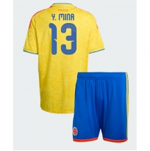 Colombia Yerry Mina #13 Replika Hjemmedrakt Barn VM 2026 Kortermet (+ bukser)