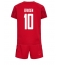 Danmark Christian Eriksen #10 Replika Hjemmedrakt Barn VM 2022 Kortermet (+ bukser)