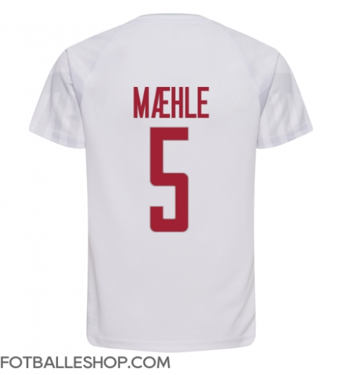 Danmark Joakim Maehle #5 Replika Bortedrakt VM 2022 Kortermet