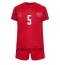 Danmark Joakim Maehle #5 Replika Hjemmedrakt Barn VM 2022 Kortermet (+ bukser)