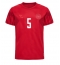Danmark Joakim Maehle #5 Replika Hjemmedrakt VM 2022 Kortermet