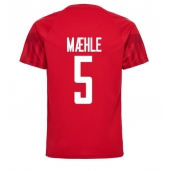 Danmark Joakim Maehle #5 Replika Hjemmedrakt VM 2022 Kortermet