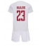 Danmark Pierre-Emile Hojbjerg #23 Replika Bortedrakt Barn VM 2022 Kortermet (+ bukser)