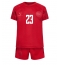 Danmark Pierre-Emile Hojbjerg #23 Replika Hjemmedrakt Barn VM 2022 Kortermet (+ bukser)