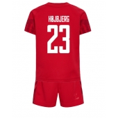 Danmark Pierre-Emile Hojbjerg #23 Replika Hjemmedrakt Barn VM 2022 Kortermet (+ bukser)