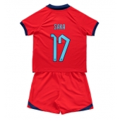 England Bukayo Saka #17 Replika Bortedrakt Barn VM 2022 Kortermet (+ bukser)