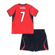 England Bukayo Saka #7 Replika Bortedrakt Barn VM 2026 Kortermet (+ bukser)