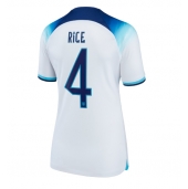 England Declan Rice #4 Replika Hjemmedrakt Dame VM 2022 Kortermet