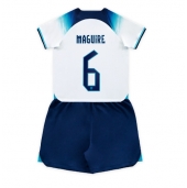 England Harry Maguire #6 Replika Hjemmedrakt Barn VM 2022 Kortermet (+ bukser)