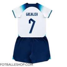 England Jack Grealish #7 Replika Hjemmedrakt Barn VM 2022 Kortermet (+ bukser)