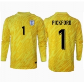 England Jordan Pickford #1 Keeper Replika Bortedrakt EM 2024 Langermet