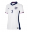 England Kyle Walker #2 Replika Hjemmedrakt Dame EM 2024 Kortermet