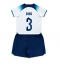 England Luke Shaw #3 Replika Hjemmedrakt Barn VM 2022 Kortermet (+ bukser)