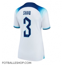 England Luke Shaw #3 Replika Hjemmedrakt Dame VM 2022 Kortermet