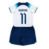England Marcus Rashford #11 Replika Hjemmedrakt Barn VM 2022 Kortermet (+ bukser)