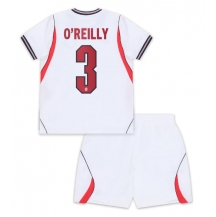 England Nico O'Reilly #3 Replika Hjemmedrakt Barn VM 2026 Kortermet (+ bukser)