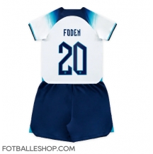 England Phil Foden #20 Replika Hjemmedrakt Barn VM 2022 Kortermet (+ bukser)