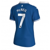 Everton Dwight McNeil #7 Replika Hjemmedrakt Dame 2023-24 Kortermet