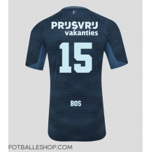 Feyenoord Jordan Bos #15 Replika Bortedrakt 2025-26 Kortermet