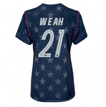 Forente Stater Timothy Weah #21 Replika Bortedrakt Dame VM 2026 Kortermet