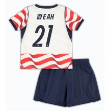 Forente Stater Timothy Weah #21 Replika Hjemmedrakt Barn VM 2026 Kortermet (+ bukser)