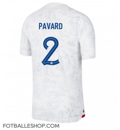 Frankrike Benjamin Pavard #2 Replika Bortedrakt VM 2022 Kortermet