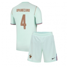 Frankrike Dayot Upamecano #4 Replika Bortedrakt Barn VM 2026 Kortermet (+ bukser)