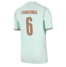 Frankrike Eduardo Camavinga #6 Replika Bortedrakt VM 2026 Kortermet
