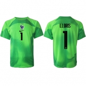 Frankrike Hugo Lloris #1 Keeper Replika Bortedrakt VM 2022 Kortermet