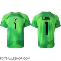 Frankrike Hugo Lloris #1 Keeper Replika Bortedrakt VM 2022 Kortermet