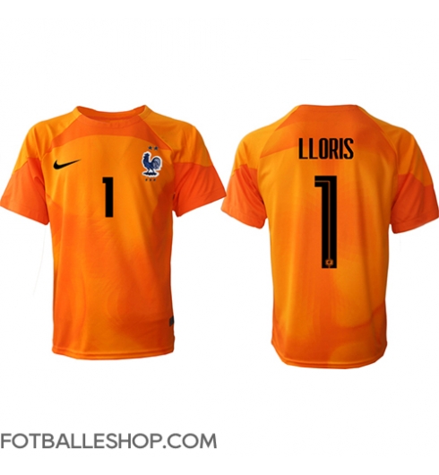 Frankrike Hugo Lloris #1 Keeper Replika Hjemmedrakt VM 2022 Kortermet