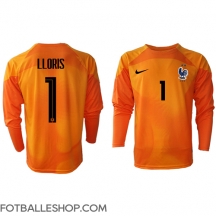 Frankrike Hugo Lloris #1 Keeper Replika Hjemmedrakt VM 2022 Langermet