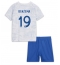 Frankrike Karim Benzema #19 Replika Bortedrakt Barn VM 2022 Kortermet (+ bukser)