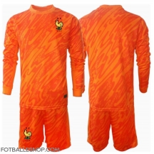 Frankrike Keeper Replika Bortedrakt Barn EM 2024 Langermet (+ bukser)