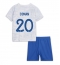 Frankrike Kingsley Coman #20 Replika Bortedrakt Barn VM 2022 Kortermet (+ bukser)