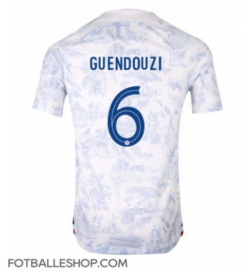 Frankrike Matteo Guendouzi #6 Replika Bortedrakt VM 2022 Kortermet