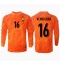 Frankrike Mike Maignan #16 Keeper Replika Bortedrakt EM 2024 Langermet